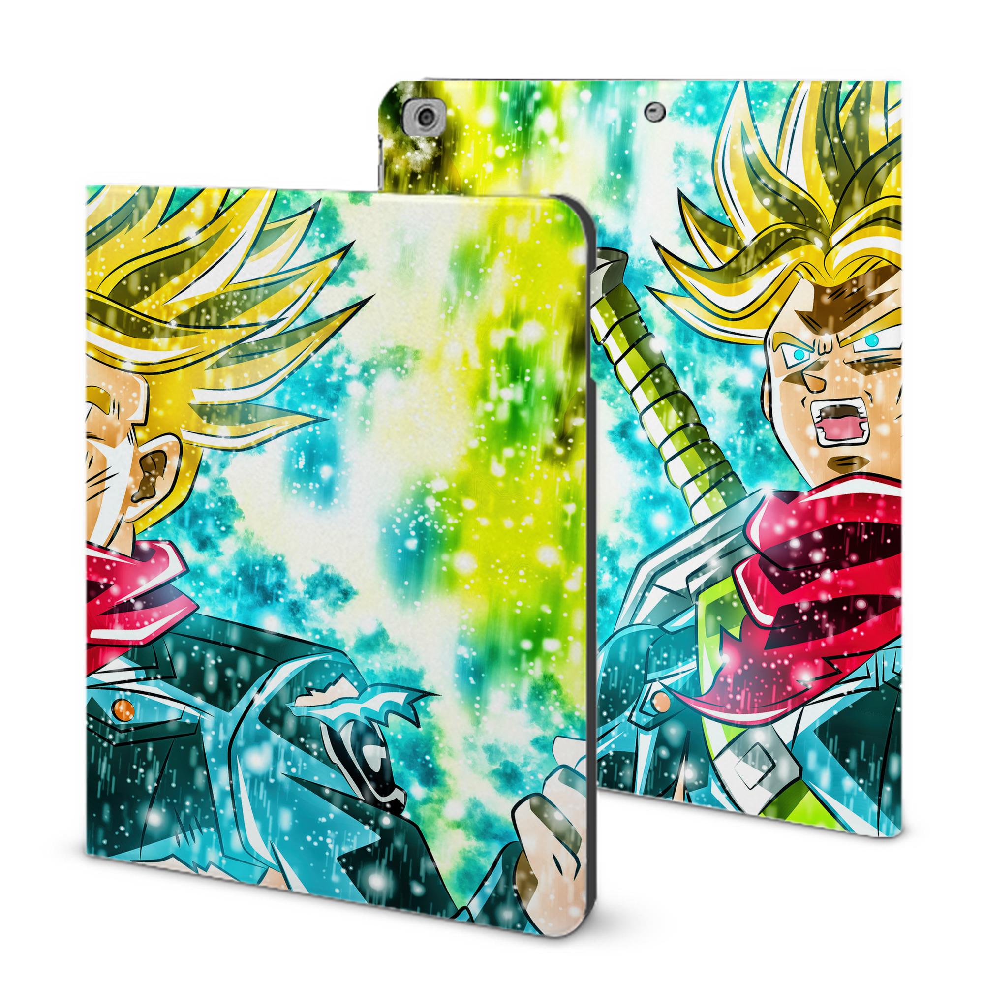 （画像用） ドラゴンボール DRAGON BALL IPad ケース ブック型 PUレザー TPU 耐衝撃 軽量 薄型 ペン収納なし 全面保護 IPad 各モデル対応